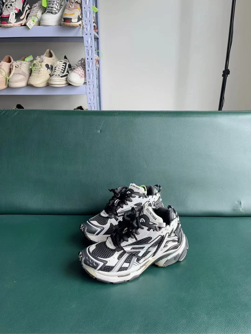 捡漏 运动鞋 巴黎世家runner黑白/36码/无盒#d3133