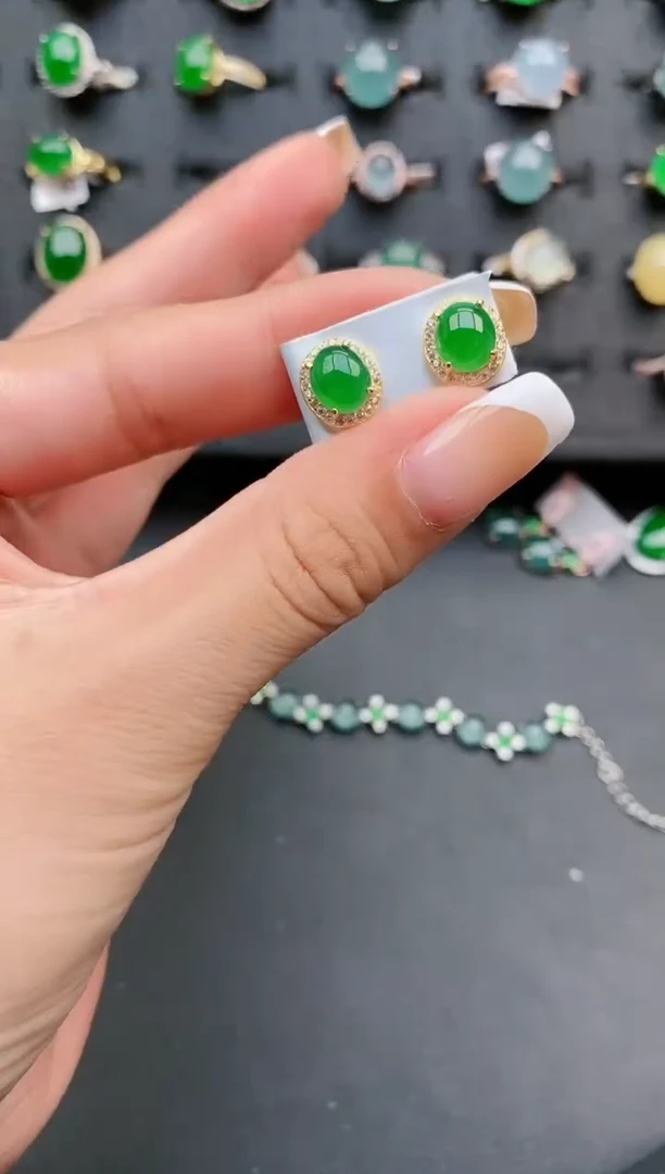 【闪购商品】翡翠戒指银S925镶嵌1111111