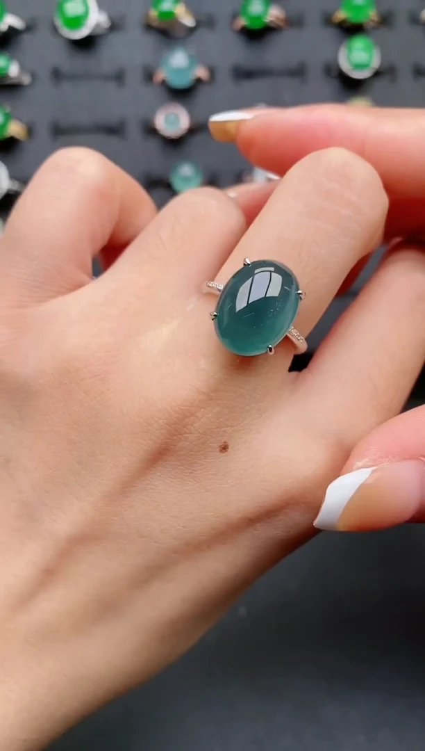 【闪购商品】翡翠戒指银S925镶嵌1111111111111
