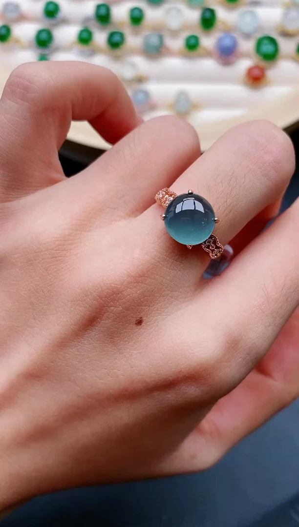 【闪购商品】翡翠戒指银S925镶嵌11111111