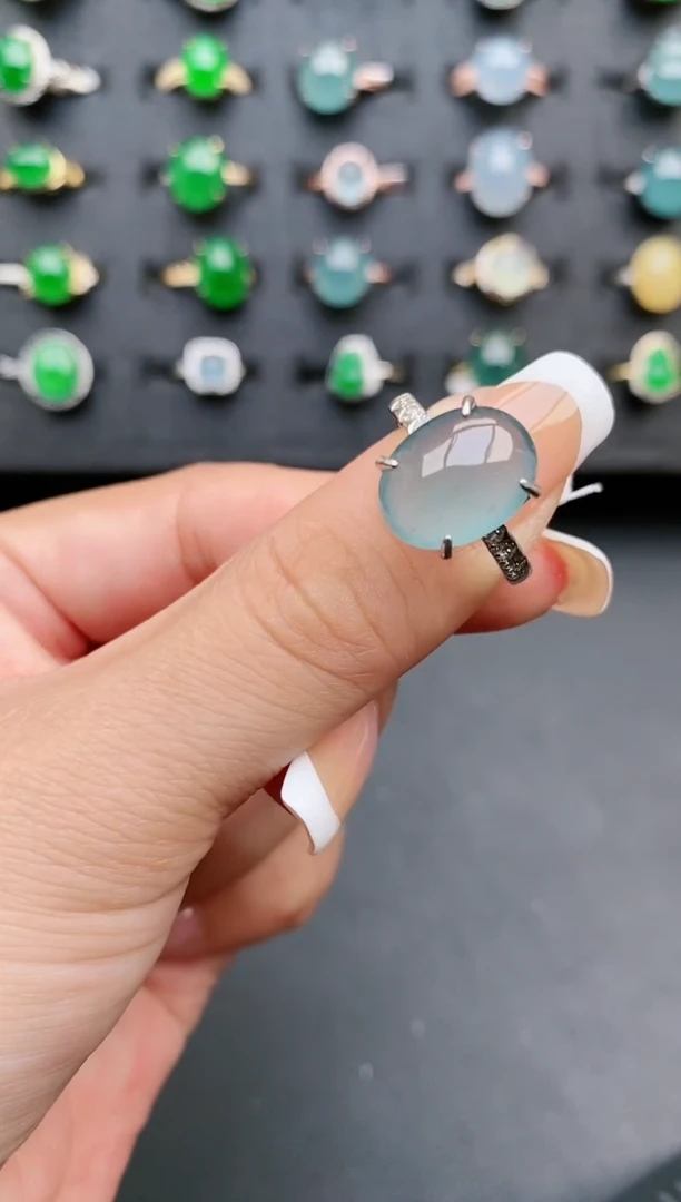 【闪购商品】翡翠戒指银S925镶嵌11111111