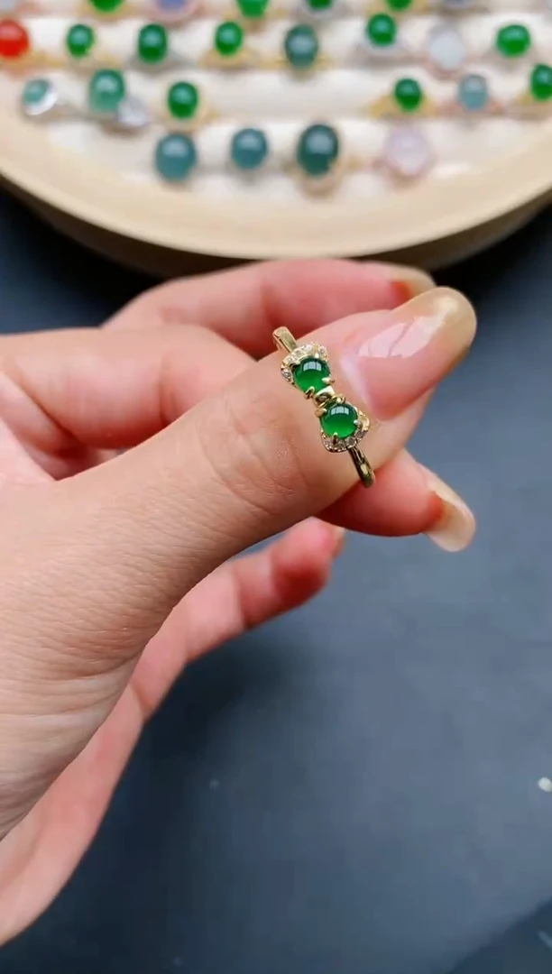 【闪购商品】翡翠戒指银S925镶嵌111111