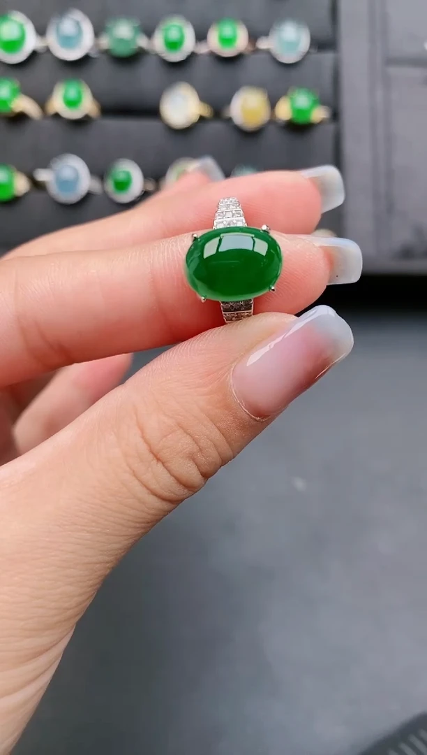 【闪购商品】翡翠戒指银S925镶嵌11111111