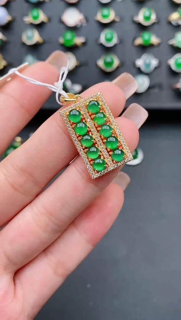 【闪购商品】翡翠戒指银S925镶嵌111111111