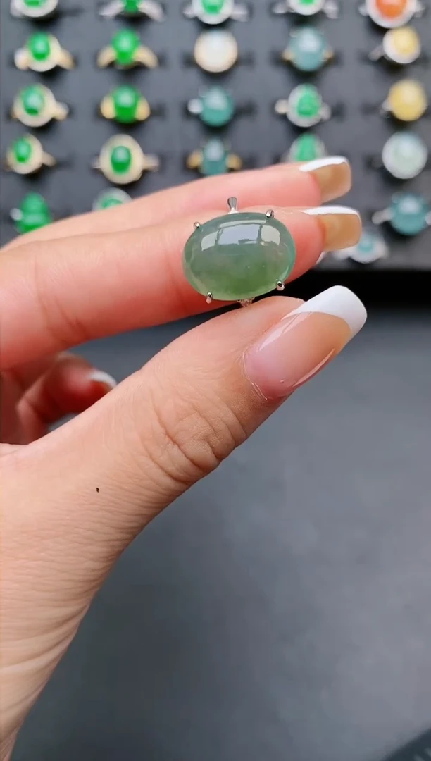 【闪购商品】翡翠戒指银S925镶嵌1111111