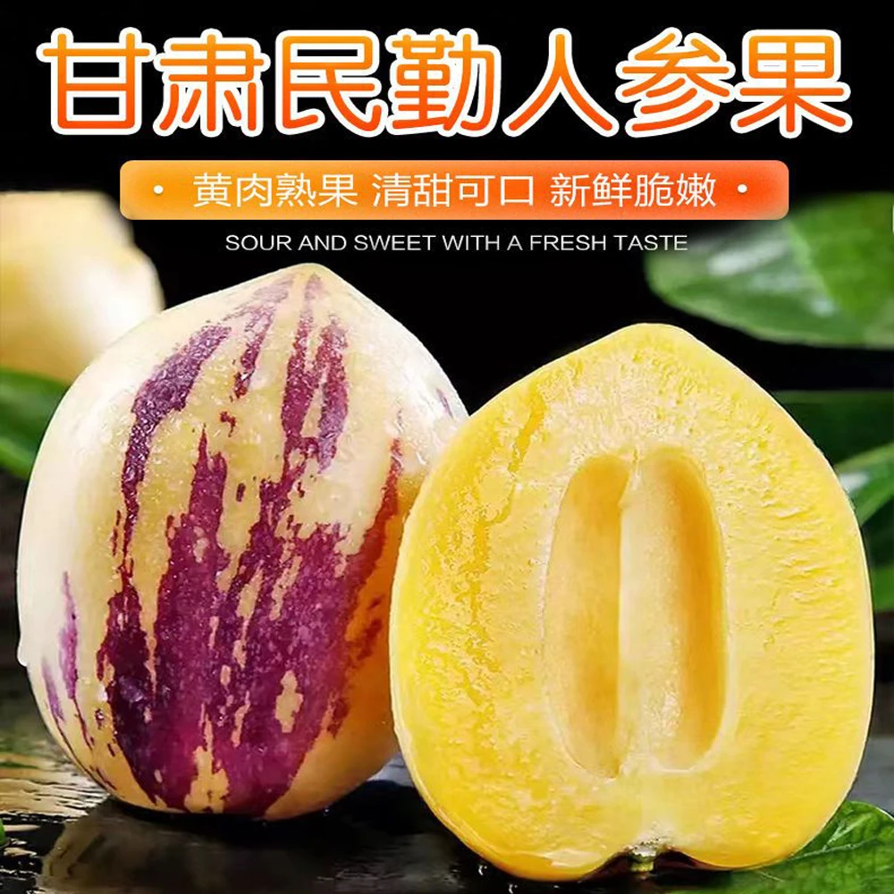 甘肃民勤人参果沙漠水果清甜皮薄新鲜果香清甜多汁果园直发