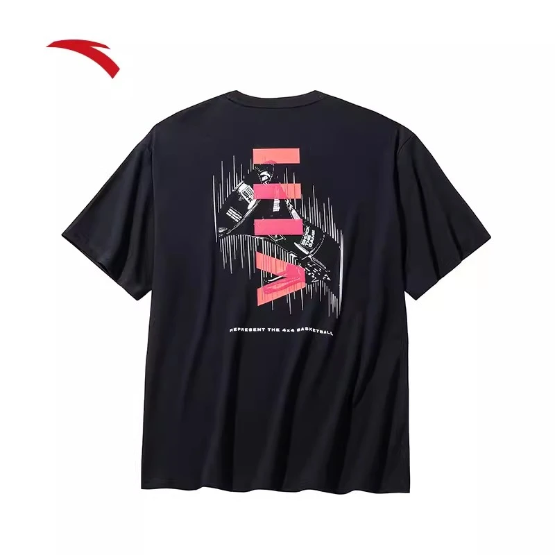 安踏SHOCK4 |运运动短袖T恤男夏季宽松透气薄针织运动上衣