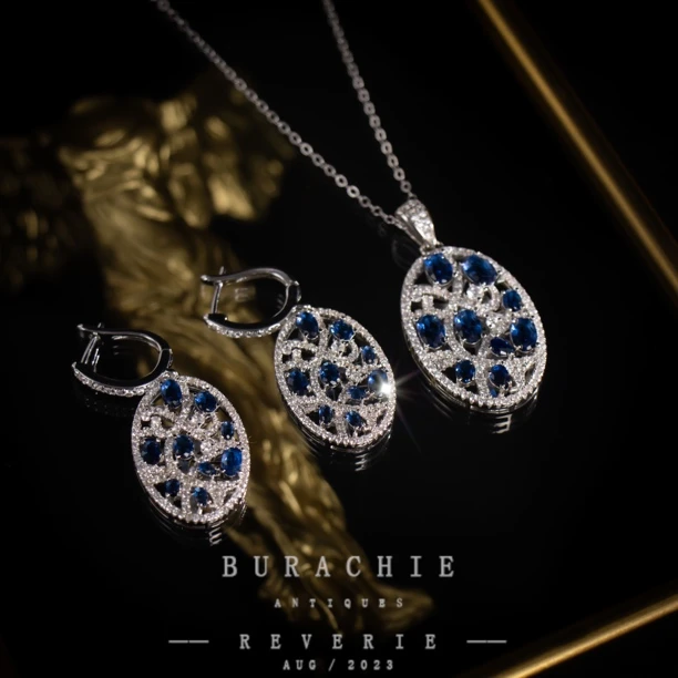 铜合金仿水晶项链 英【3722】｜经典原标克拉款CrownFrett工匠流光