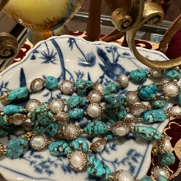 铜合金仿珍珠项链 【2500】意｜精品店 高级即视感闪烁