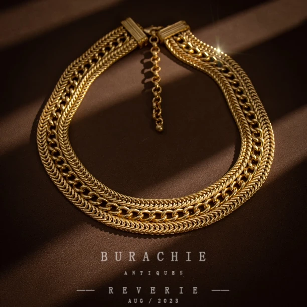 铜合金仿水晶项链 【5197】回流舶tieshk流金岁月