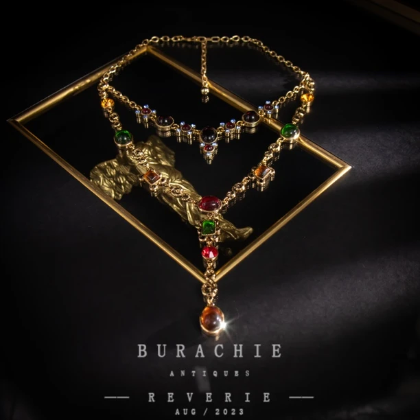 铜合金仿水晶项链 意｜【4974】精品店GPHG- 高级闪烁