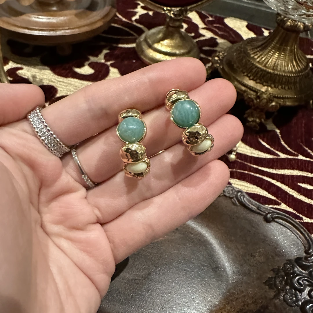 铜合金仿水晶耳饰 周年珍藏英｜【8096】经典原标克拉款CrownFret