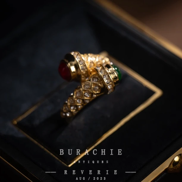 铜合金仿水晶戒指  【2000】意产要拥有斯托茨布利 双色戒指