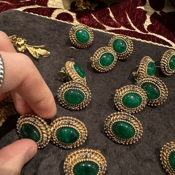 铜合金仿水晶耳饰 【8799】意｜精品店 高级即视感闪烁