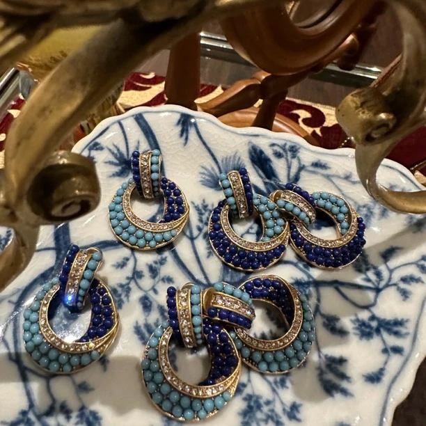 铜合金仿水晶耳饰 【4734】意｜精品店 高级即视感闪烁