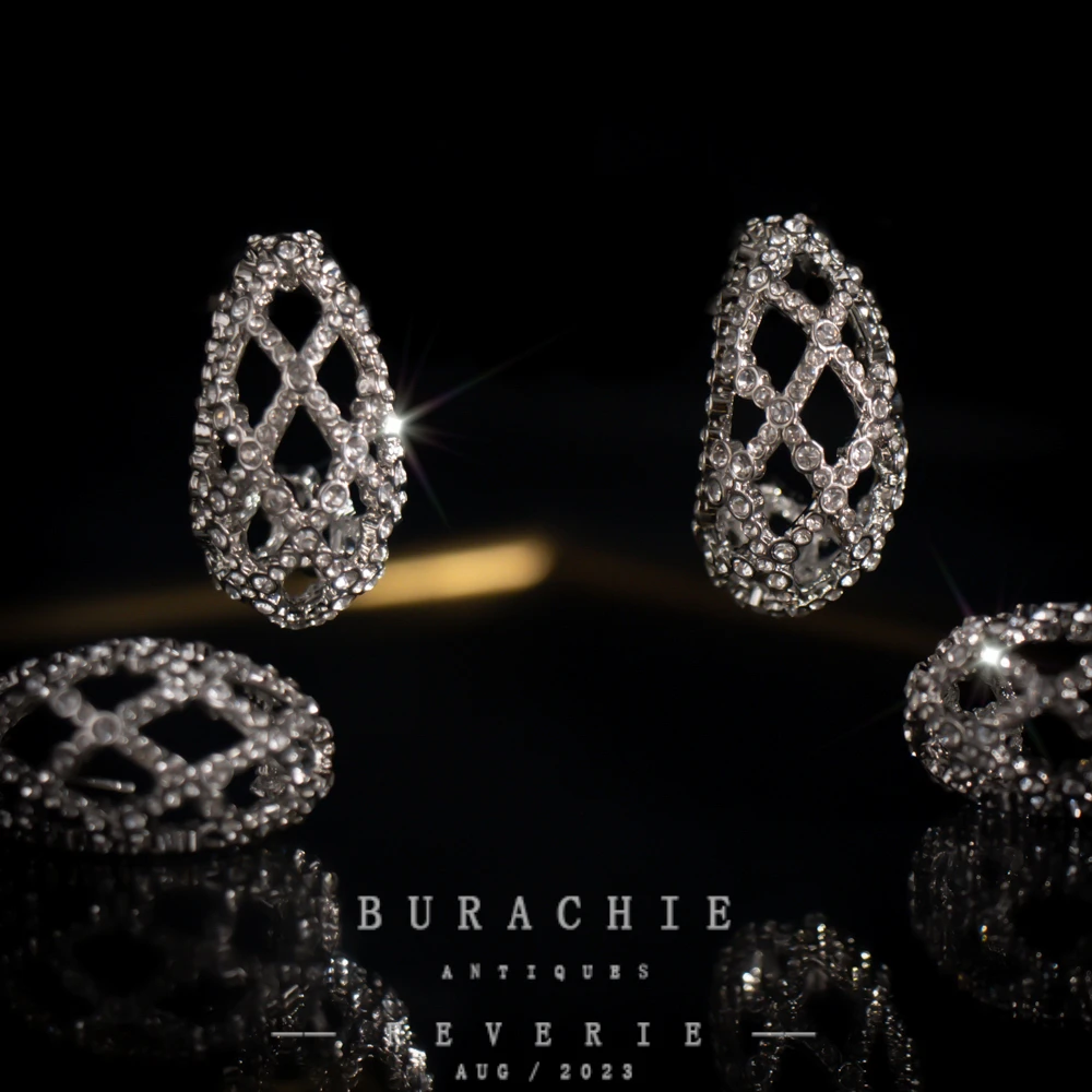 铜合金仿水晶耳饰 【6510】意｜精品店 高级即视感闪烁