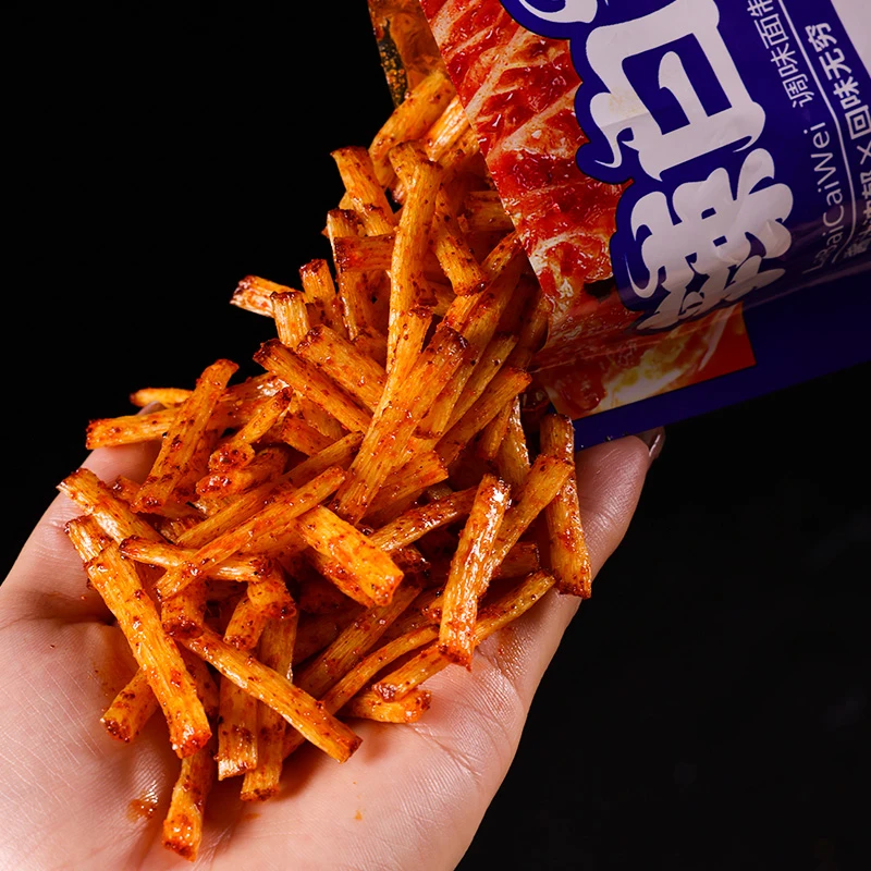 颜雯丽辣白菜调味香辣面筋制品儿时休闲怀旧零食麻辣解馋小吃20g