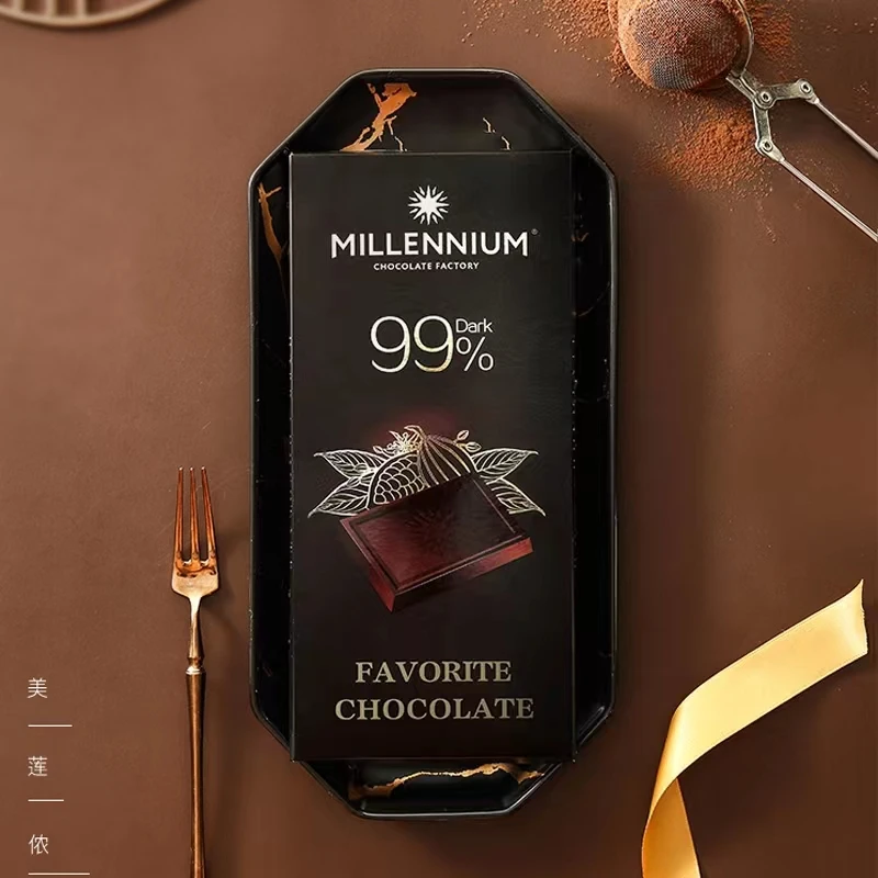 波兰进口 美莲侬纯黑巧克力 99%  休闲办公零食 100g*块