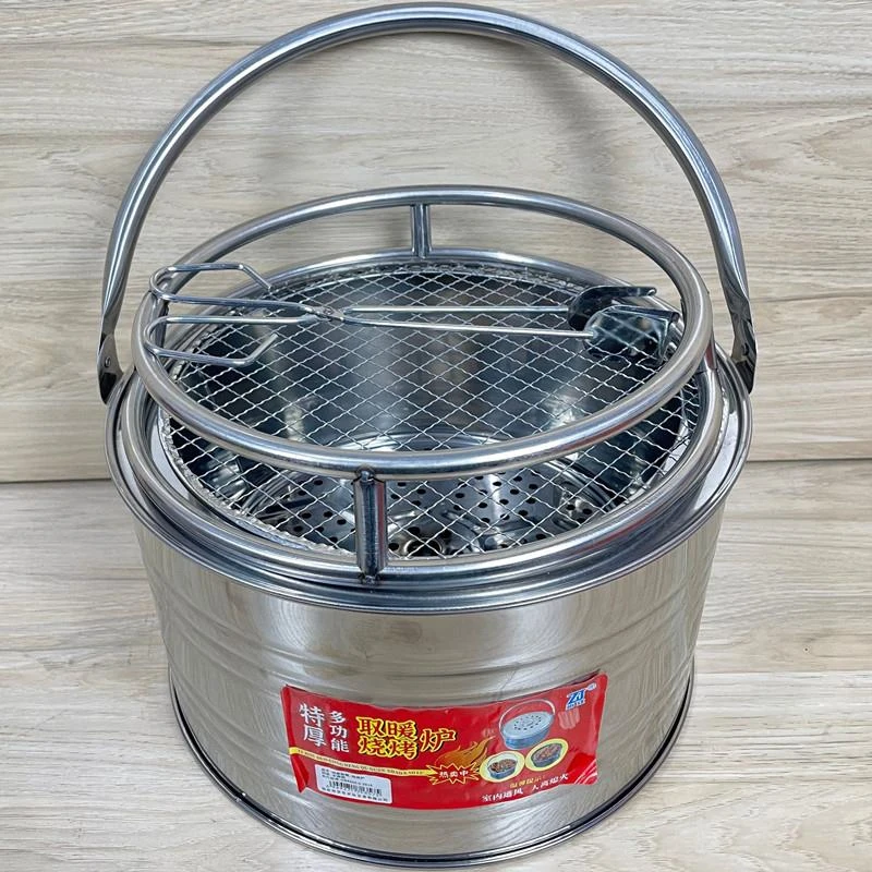 烤火炉木炭炉加厚取暖烧烤炉冬天户外烧烤烤火盆家用移动火炉火盆