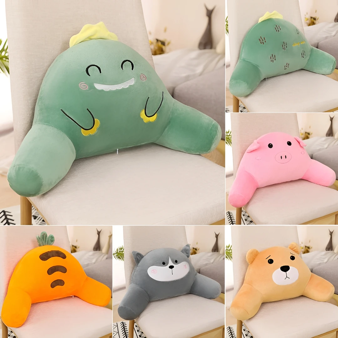 沙发腰枕  靠枕沙发【甄选生活】  腰枕沙发 简约家用卡通毛绒可爱
