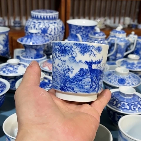 錡镇堂手工手绘杯
