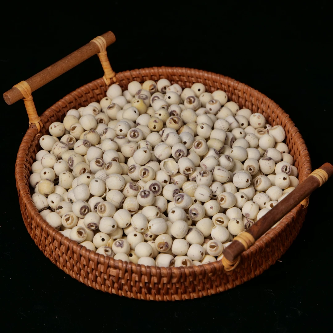 【荷花助农山货】2莲子去芯磨皮白莲干货现磨取无心莲煮汤饱满