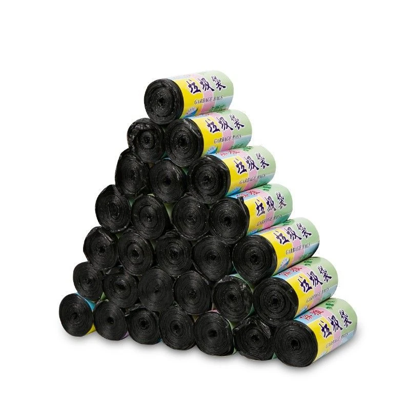 【4卷】垃圾袋批发点断黑色一次性卷装