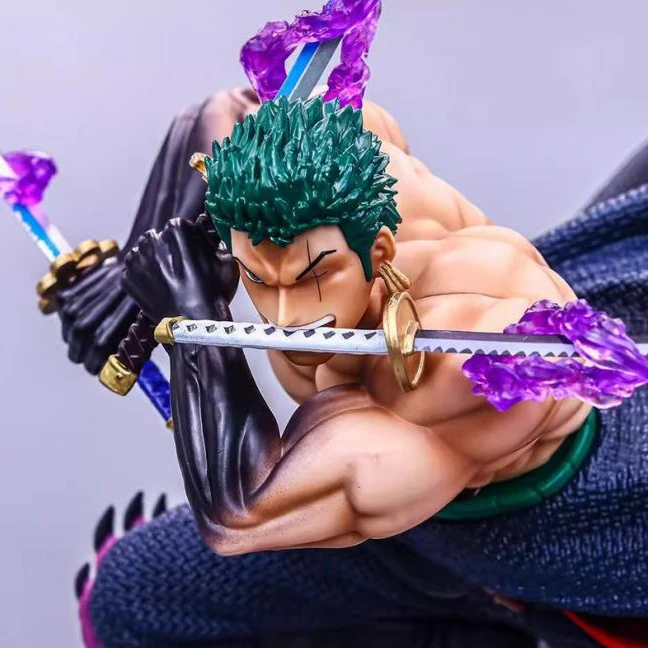 【新品现货】海贼王GK 双头雕 炼狱阿修罗索隆 手办模型摆件53CM