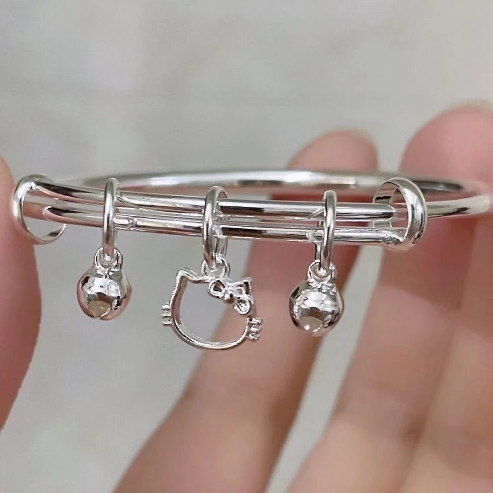 新款KT猫铃铛凯蒂猫吊坠小众手环送闺蜜女友生日可爱手链女款