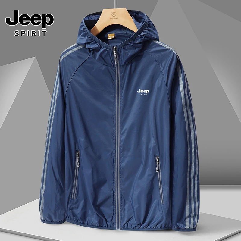 JEEPSPIRIT夏防晒衣服男防紫外线女皮肤衣衫1901薄款透气外套