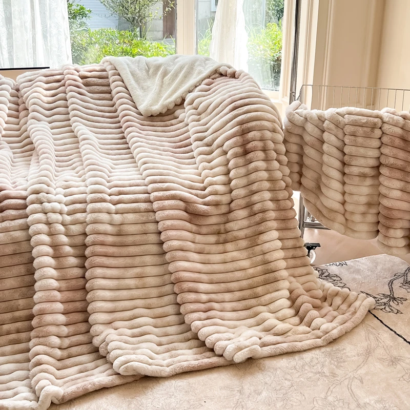 直播  ZC托斯卡纳毛毯冬季加厚保暖毛毯沙发毯 --ML