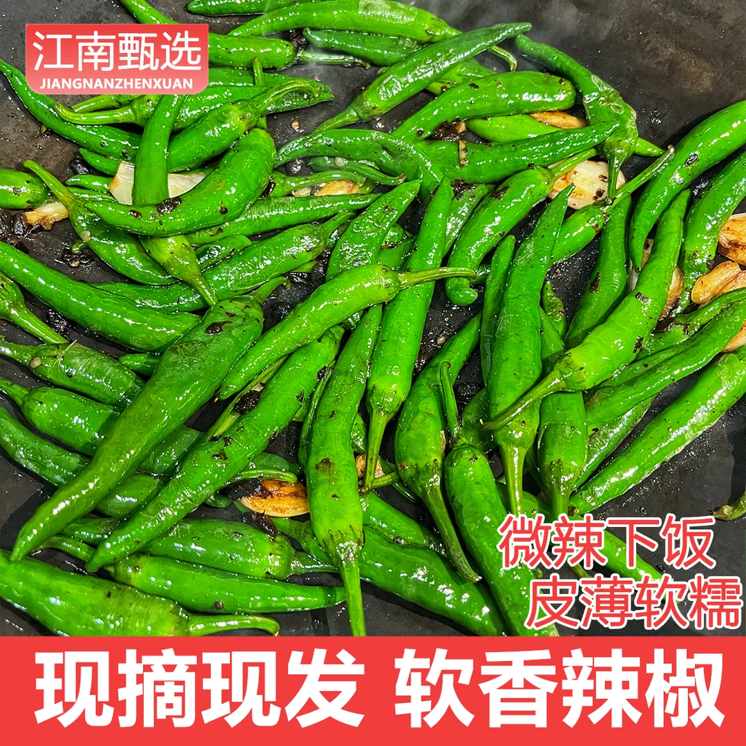 【樟树小辣椒】微辣中辣湖南辣椒现摘现发新鲜清香薄皮嫩辣椒