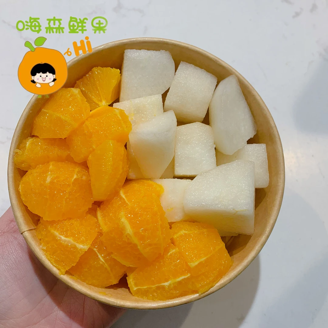 橙子+秋月梨 双拼果切（300g）