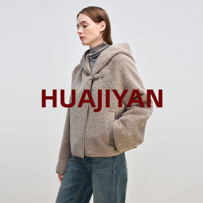 华吉言/HUAJIYAN【驼铃】秘鲁安德斯山脉BABY ALPACA羊.驼大衣外套