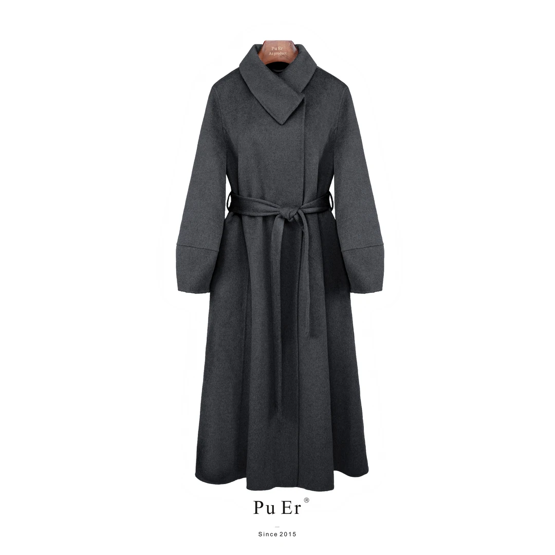 璞迩翻领气质款A版羊绒大衣