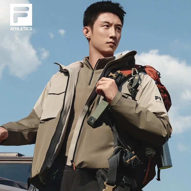 Fila/斐乐男子【防寒】冬季鹅绒防风羽绒服连帽两件套A11M347906F