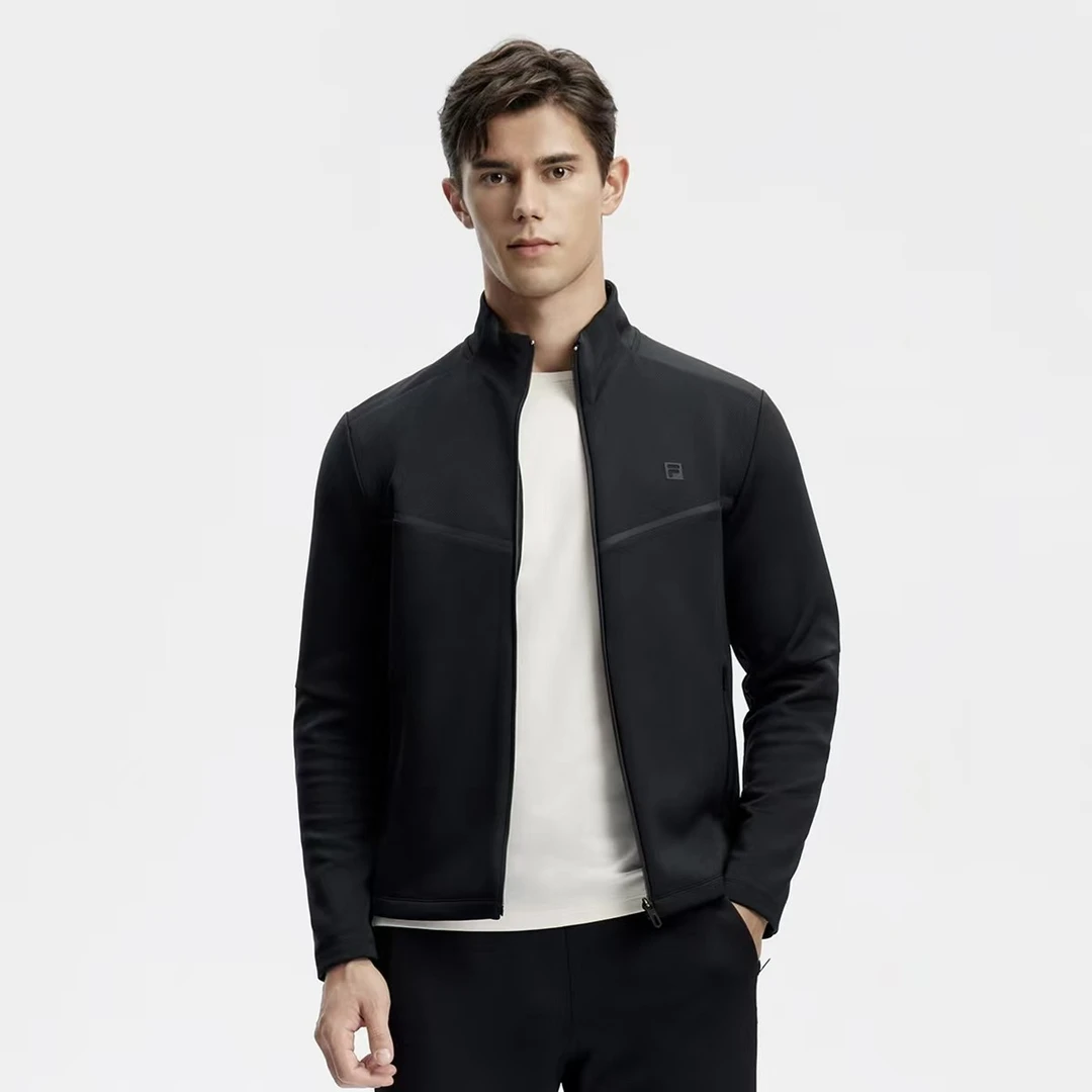 Fila/斐乐男【春秋运动弹力休闲外套】舒适透气立领上衣A11M411507F