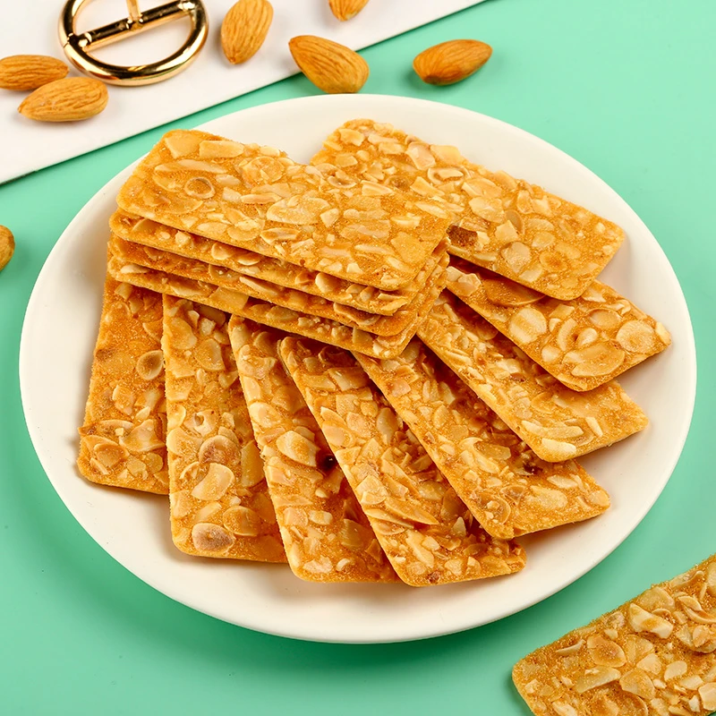 NAK杏仁坚果早餐多口味零食独立包装代餐下午茶即食薄脆饼干66g