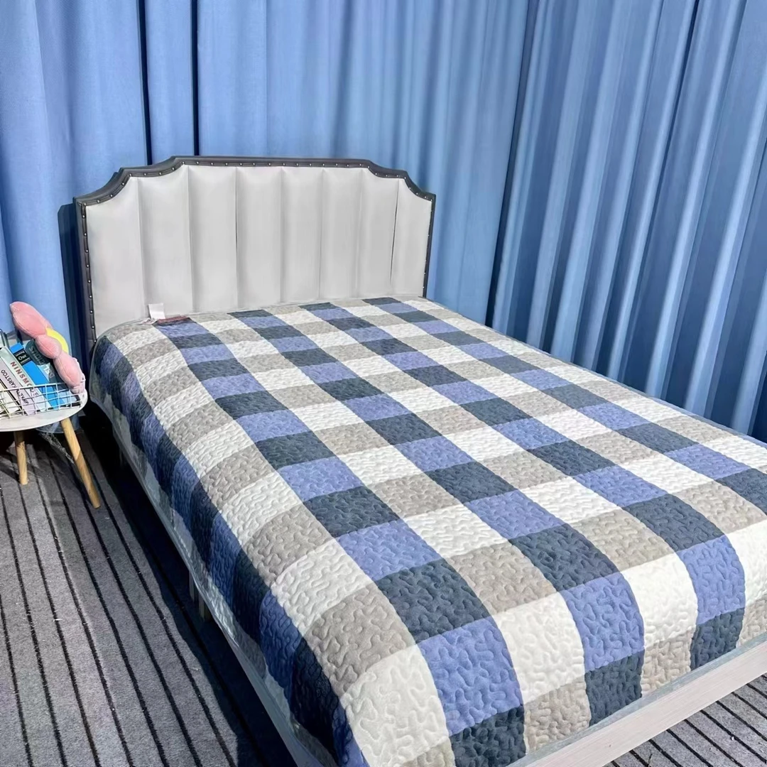 牛奶绒亲肤床盖柔软舒适尺寸2-2.3米加厚双层加绒