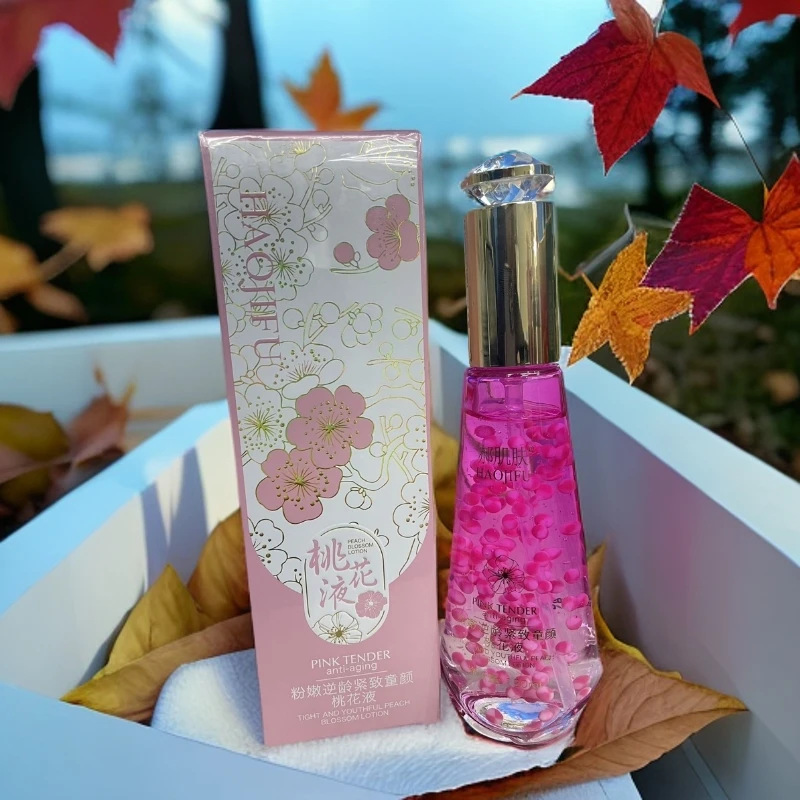 郝肌肤粉嫩逆龄紧致童颜桃花液