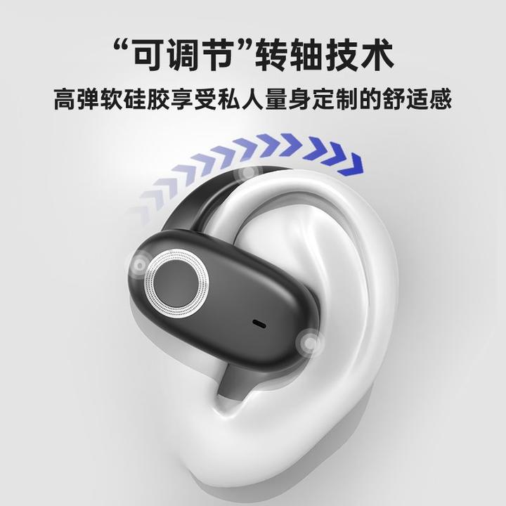 新款骨传导舒适挂耳式跨境新款智能数显高音质超长续航蓝牙耳机