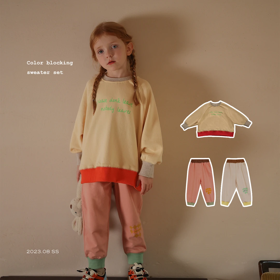 女童显白小众韩系卫衣卫裤 允儿妈宝宝幼儿园秋季新款运动裤上衣