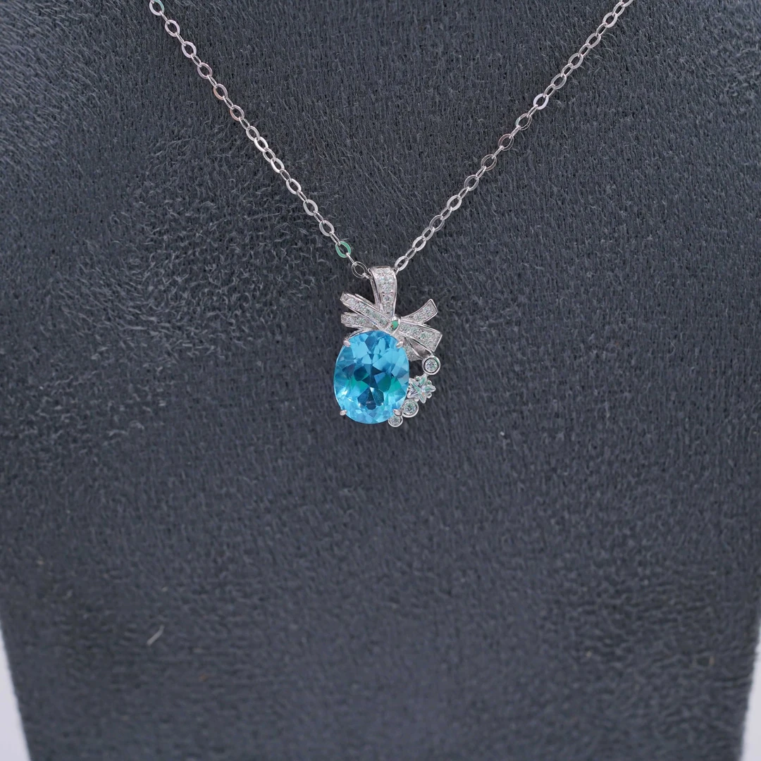 ZY-JFLTPD219-托帕石吊坠8MM*10MM 4CT