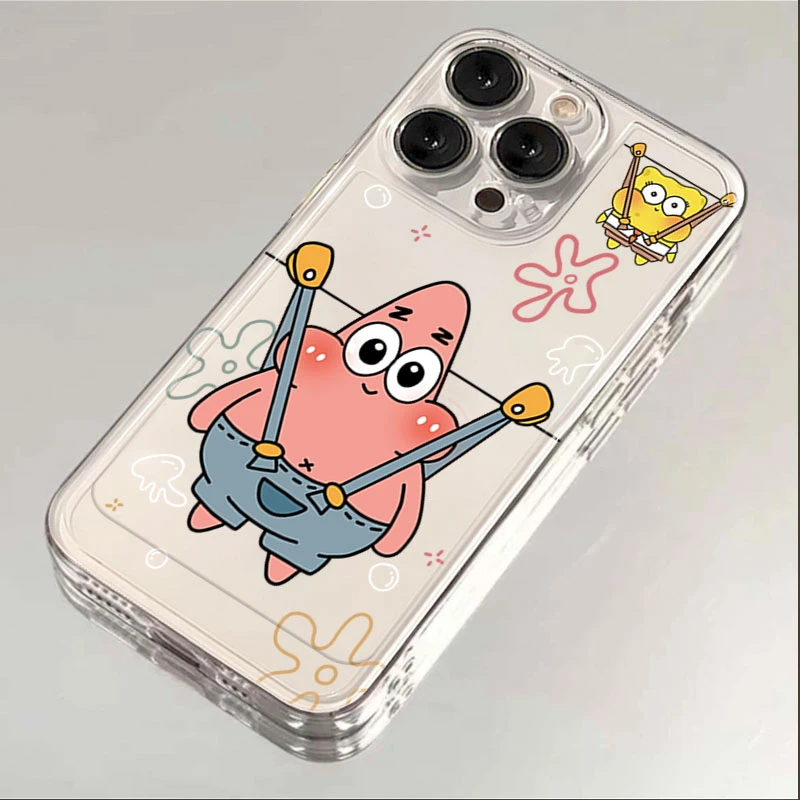 派大星phone15苹果手机壳14promax硅胶13pro透明12高级11全包X女