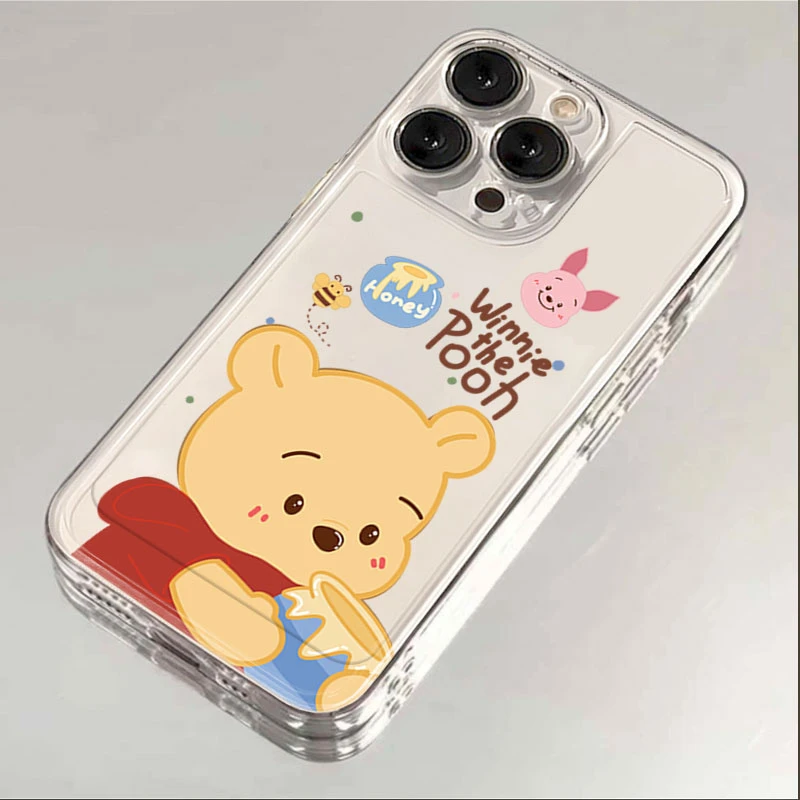 ins维尼熊iphone15苹果手机壳14promax硅胶13pro透明12简约11新年