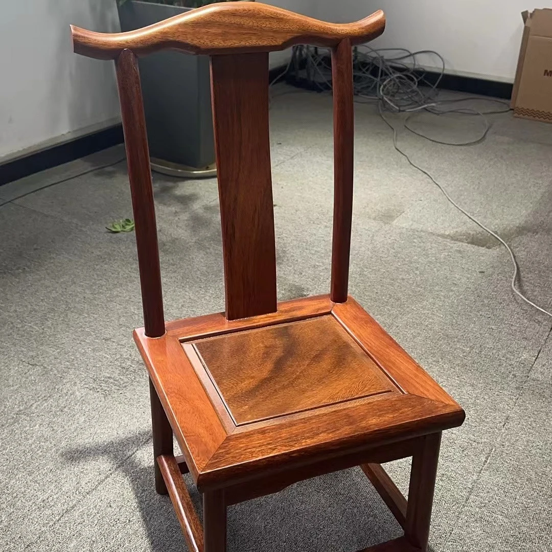 原木大板实木大板格木官帽小靠背椅