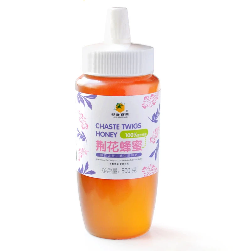 胡世百康荆花蜂蜜  尖嘴易用瓶  百年非遗 燕赵老字号 胡氏荆条蜜