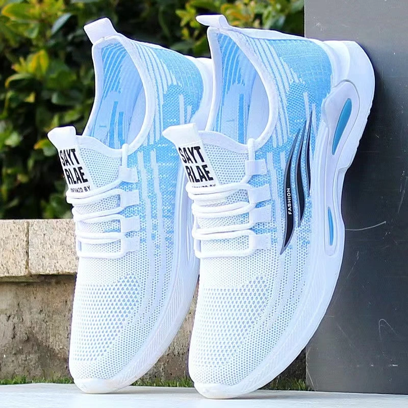 一脚蹬鞋子夏季新款男鞋透气网面运动鞋轻便软底防滑耐磨休闲鞋