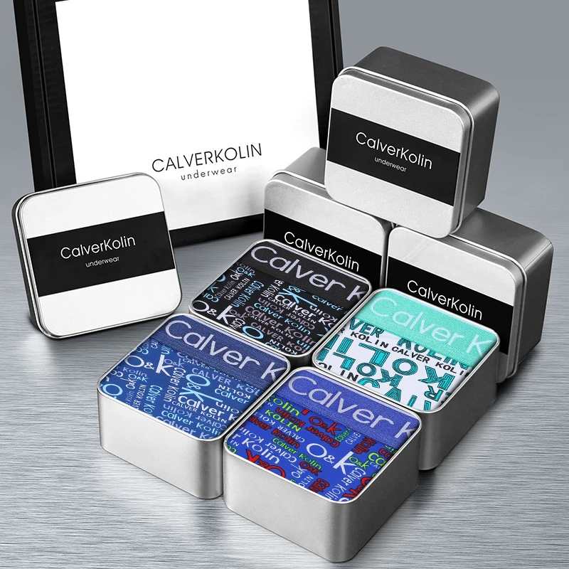 Calverkolin内裤夏季冰丝内裤大码内裤男士内裤内裤男款时尚礼盒