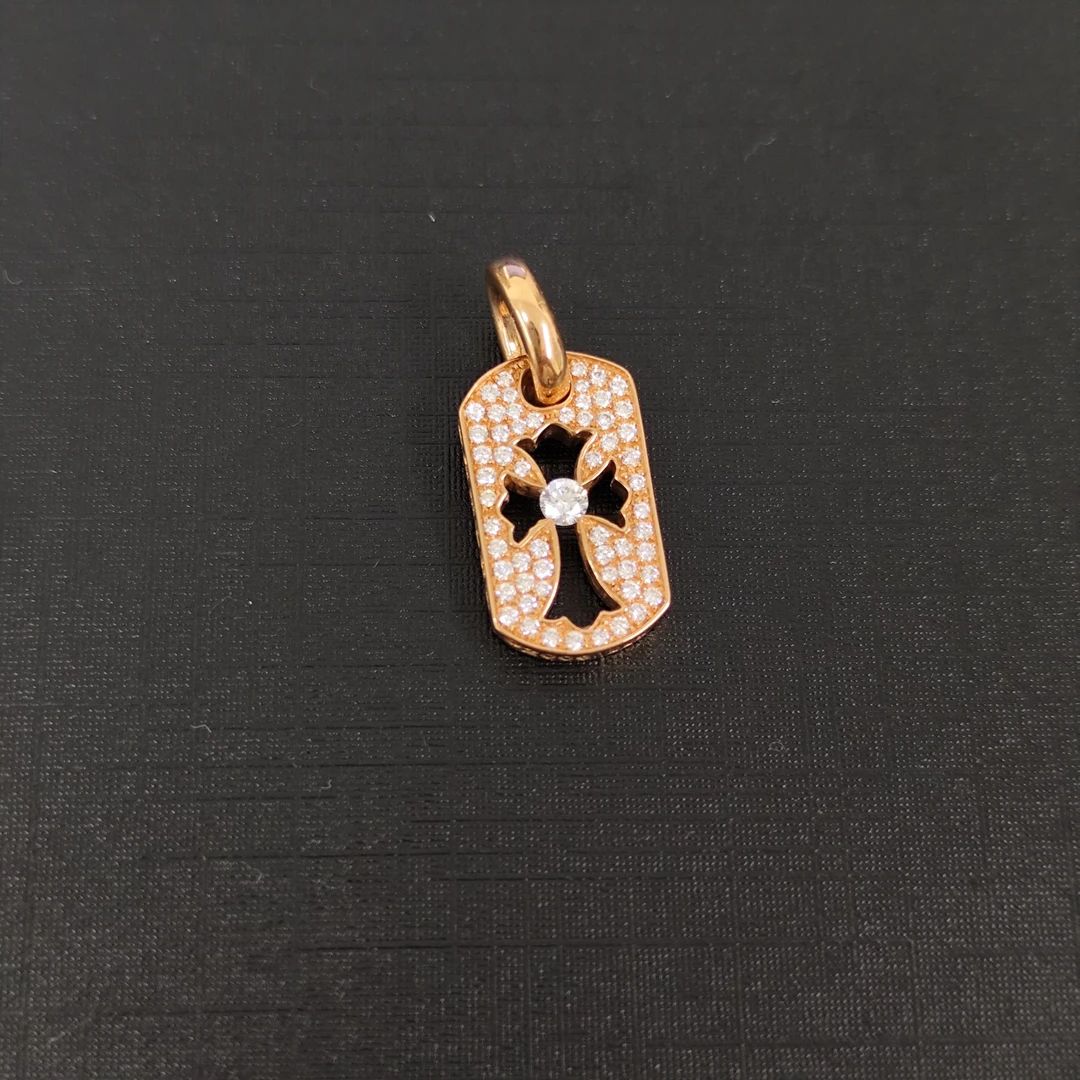 CHROME HEARTS 金钻军牌吊坠